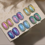 12ML 1-6PCS Popular Winter Internet Celebrity Hot-selling Northern Lights Cat Eye Magnet Gel Nail Polish Nail Art Nail Supplies