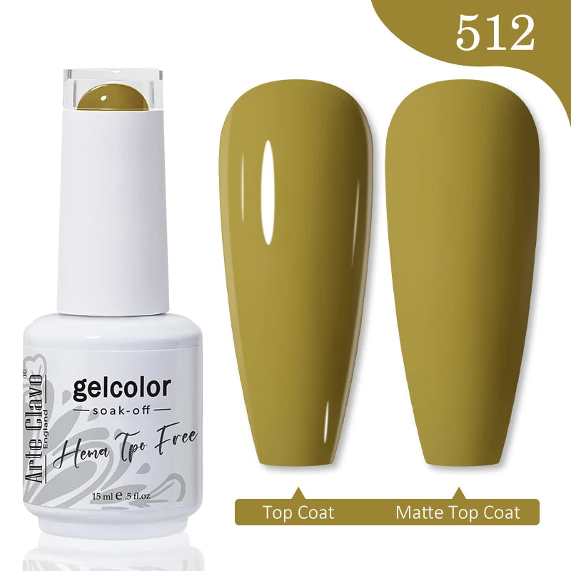 Arte Clavo Hema Free TPO Free Nail Gel Polish Nail Supplies Vernis Semi Permanent Nail Art Manicure Soak Off UV Gel Nail Varnish