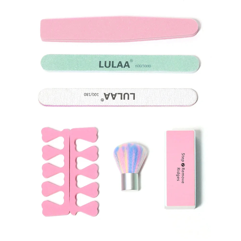 LINMANDA Manicure UV LED Lamp Kit Set UV Lamp and 20000RPM  Nail Drill Machine Kit and Remove Dead Skin Manicure Tools Set