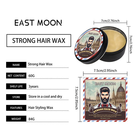 Long Lasting Stying Wax Fluffy Hair Pomade Wax Keep Hair Oil Edge Control Barbershop Tools Salon Hairdressing Mud Hair Styling