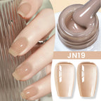 BORN PRETTY Milky White Jelly Nude Gel Nail Polish 10ml White Translucent Soak Off Gel Vernis Semi Permanent Need UV Light Cure