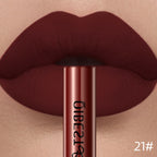 QIBEST Liquid Lipstick Waterproof Velvet Nude Matte Sexy Red Lip Gloss Long Lasting Nonstick Lip Stain Makeup 24 Colors Hots