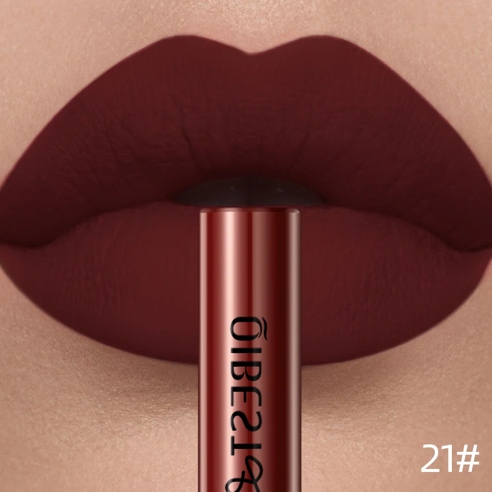 Matte Liquid Lipstick Waterproof Velvet Nude Sexy Red Lip Gloss Long Lasting Nonstick Lip Stain Makeup 24 Colors Hot Lipgloss