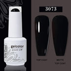 Arte Clavo Transparent Nude Pink Color Jelly Gel Nail Polish Semi Permanent 15ml Top Coat Soak Off UVLED Varnish Nail Art Design