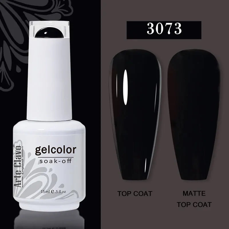 Arte Clavo Transparent Nude Pink Color Jelly Gel Nail Polish Semi Permanent 15ml Top Coat Soak Off UVLED Varnish Nail Art Design