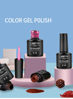 Nail Gel Kit With LED Nail Light Dryer Nail Drill Machine Poly Nail Extension Gel Varnish Kit Soak Off Polish Manicure Tools Kit