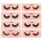 False Eyelashes 3D Mink Lashes Soft Fluffy Natural Long Fake Lashes Full Stripe False Eyelash Volume Eye Lashes for Makeup D101