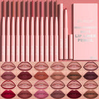 6pcs/Set Lip Liner Pen Set Long-Lasting, Waterproof Sweatproof, Easy Coloring Non-fading Color Rendering Lip Gloss Beauty Makeup