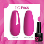 LILYCUTE 7ML Pink Glitter Nail Gel Polish Nude Natural Long Lasting Manicure Soak Off UV LED Nail Art Base Top Coat Gel Varnish