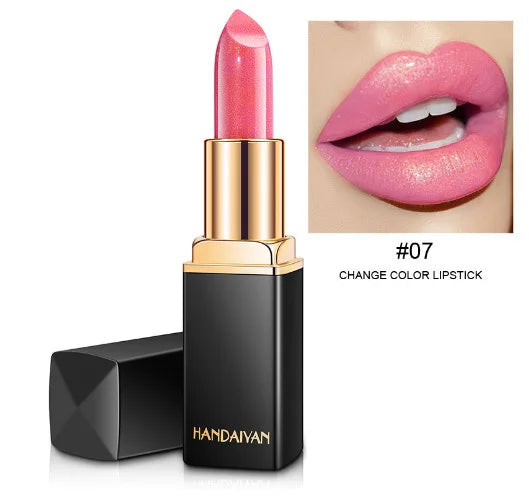 Mermaid Maggie Lipstick 9 Colors Long Lasting Shiny Metallic Lipsticks Pearls Changing Warm Gold Plated Women Lip Cosmetics