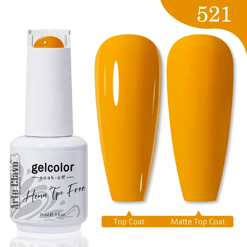 Arte Clavo Hema Free TPO Free Nail Gel Polish Nail Supplies Vernis Semi Permanent Nail Art Manicure Soak Off UV Gel Nail Varnish