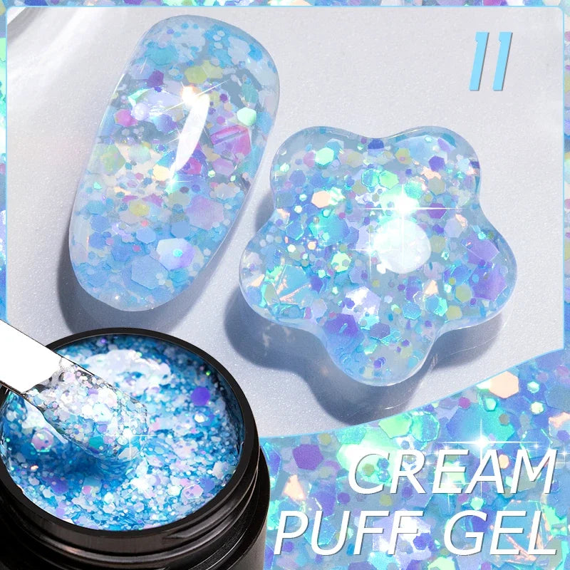 PUENTE 5ml Metallic Painting Liner Gel Polish Bright Mirror Effect Semi-Permanent UV Nail Varnish For Stunning French Nail Art