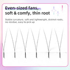 Yelix New 2D Volume Lashes Dark Brown Ultra-thin Y Lash Extension Lightweight Premade Fans Eyelash Extensions Single Tip 2D Y