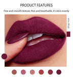 Matte Velvet Lipstick Waterproof Lasting Purple Tint Lip Gloss Non Stick Cup Moisturize Lipstick Not Fading Luxury Lips Makeup