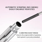Long-lasting curling mascara Waterproof and sweat-proof Separates each lash Thick and voluminous Steel tube mascara