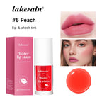 6Colors Water Lip Stain Moisturizing Lip Glaze Long Lasting Lip Ink Face Lip Dual Purpose Waterproof Liquid Cosmetic Makeup