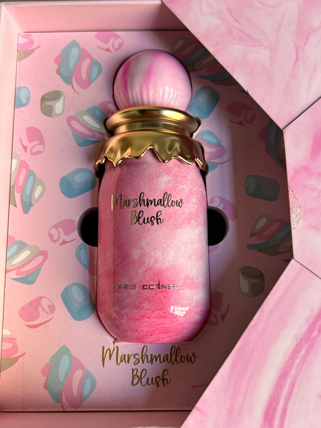 Paris Corner Marshmallow Blush EDP A Unique Gourmand Marshmallow Strawberry Perfume Women  Long-Lasting Cologne Natural 100ML