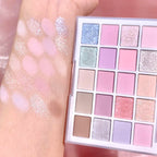 20 Colors Low Saturation Korean Eyeshadow Palette Purple Matte Pearlescent Long Lasting Waterproof Glitter Eye Shadow Eye Makeup
