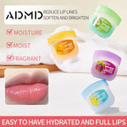 8 Pieces Vaseline Lip Balm Set Rose Lemon Flavor Moisturizing Anti-Dry Crack Long Lasting Nourishing Lip Mask Lip Care