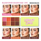 8-Color Blusher Cream Plate Highlighter Palette Face Blush Cosmetics Long Lasting Waterproof Concealer Natural Look Matte Makeup