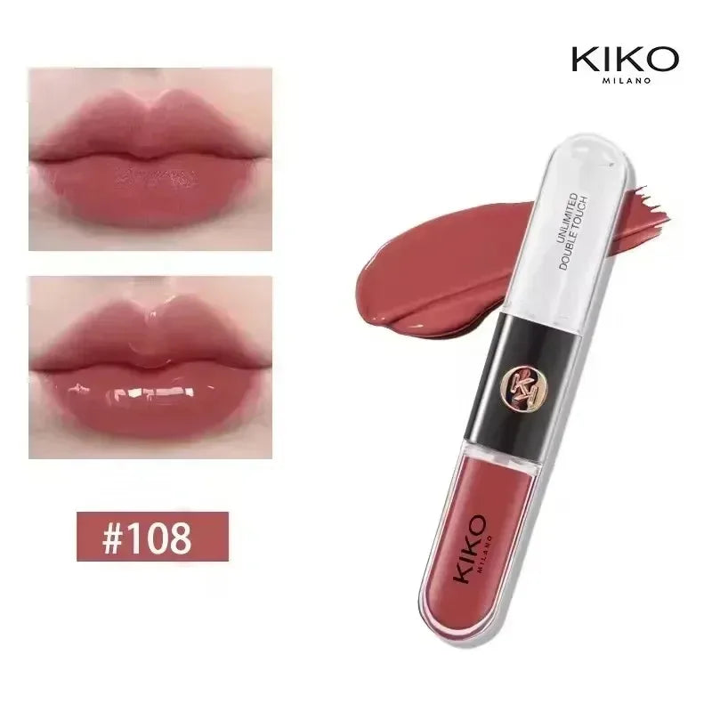 Kiko 3D Liquid Lip Glaze Transparent Lip Mirror Lipstick Nourishing Glossy Full Lips Not Fading Milk Tea Bean Paste Makeup