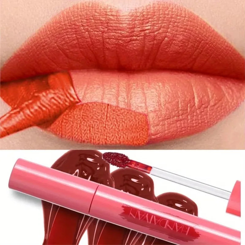 Red Peel-off Lip Gloss Natural Lip Dye Tattoo Tinted Lipstick Non-stick Cup Waterproof Matte Liquid Lipstick Makeup Cosmetics
