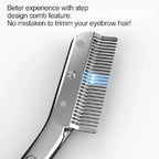 Stainless Steel Eyebrow Scissors With Eyebrow Comb High Quality Makeup Scissors Eyebrow Trimming Knife Hair Remover Shaver Tool