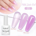 PUENTE 5ml Metallic Painting Liner Gel Polish Bright Mirror Effect Semi-Permanent UV Nail Varnish For Stunning French Nail Art