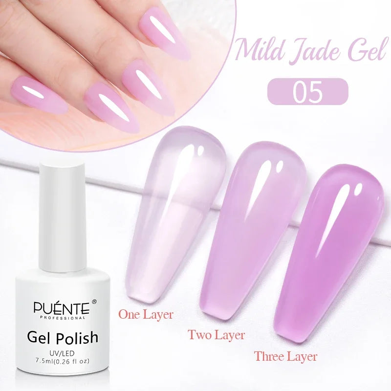 PUENTE 5ml Metallic Painting Liner Gel Polish Bright Mirror Effect Semi-Permanent UV Nail Varnish For Stunning French Nail Art