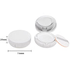 15g/0.5oz Empty Air Cushion Puff Box Portable Cosmetic Makeup Case Container with Powder Sponge Mirror for BB Cream Foundation