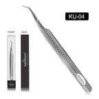 SAKURAHANA Anti-Static Eyelash Tweezers Professional High Precision Volume Extension Stainless Steel Anti-slip Makeup Tool