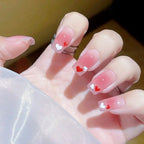 24pcs Cloud Pattern False Nails Korean Sweet Style Lady Women Manicure Supplies Press on Nail Fashion Girl Fake Nail Patches