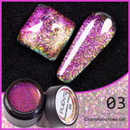 PUETNE 7.5ML Amber Moonlight Cat Magnetic Gel Nail Polish Winter Nails Jelly Glass Cat Eye Soak Off UV Semi-Permanent Varnish