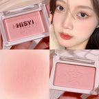Smart, clear, monochrome blush matte, natural whitening, brightening cheeks, purple nude makeup, fine flash rouge