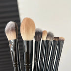 BKNikki Pro Artist Makeup Brush Set 7PCS Professional Face Powder Blush Eyeshadow Brow Liner Cosmetic Brushes