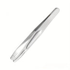 1pc Premium Round Head Tweezers for Eyebrow & Facial Hair Removal Seamless Clips, Short Hair Precision Easy Combing for Eyebrows
