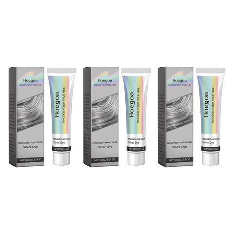 Gray Color Hair Dye Cream Smoky Gray Punk Style Light Color Silver Hair Permanent Professional Hair Colors Dye Wax For Women Men