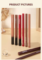 2pcs Lipstick Lipliner Pen Set Matte Waterproof Lip Liner Pencil Contour Makeup Sexy Red Lip Stick Long Lasting Cosmetics Beauty