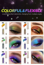 Chameleon EyeshadowsDiamond Glitter Liquid Eyeshadow StickHighly Pigmented Metallic Shimmering Long Lasting Shine All Makeup