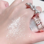 Sparkling Fairy Powder Highlighter -Shimmering Contour Blush for Brightening and Defining Your Features Create a Sparkling Look