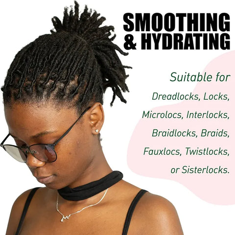 GOIPLE 9.5oz Rose Water Locking Gel Strong Hold Dreadlocks Moisturizer Anti Frizz Hair Gel Locks and Twist Braid Conditioner