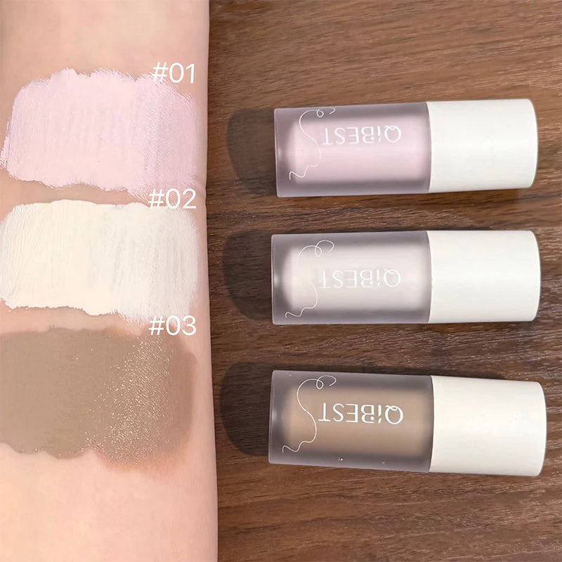 QIBEST Liquid Contour Highlighter Multi-purpose Blush Cream Matte Face Blusher Cheek Tint Eyeshadow Bronze Contouring Makeup
