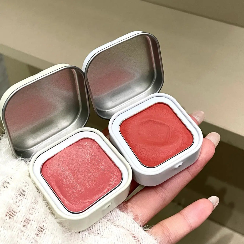 Herorange Low-Saturation Matte Blush Single Color Blush Palette, Soft and Smooth Texture, Fine and Non-Flaky, Easy to Apply, Long-Lasting Color, Enhances Complexion, Affordable Nude Makeup