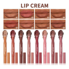 Lip Stain Air Cushion Lip Cream 2 in 1 Lip&Blush Waterproof Matte Lip Glaze Mouth Red Lip Mud Non-fading Non-stick Cup Makeup