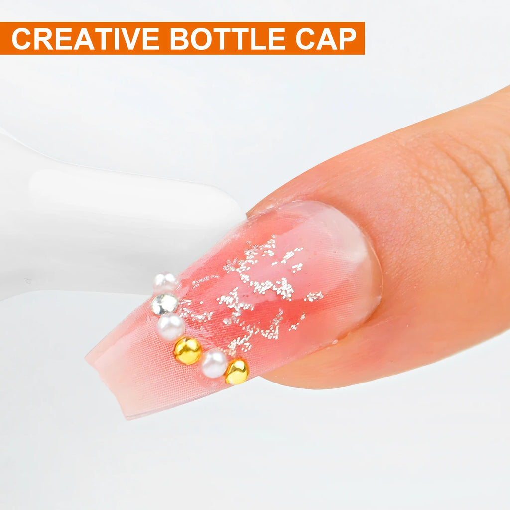 3 bottles Nail Glue Remover for Fake Nails Easily Removes Acrylic Nails, Press-On Nails & Rhinestones - Convenient Prying Cap