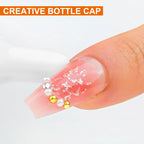 3 bottles Nail Glue Remover for Fake Nails Easily Removes Acrylic Nails, Press-On Nails & Rhinestones - Convenient Prying Cap