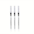 3pcs Fast Drying Matte White Eyeliner Pencil Smooth Waterproof Eyeliner Pen Long Lasting Eyelid Cosmetic Eyes Makeup Tools