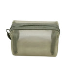 Mini Clear Nylon Mesh Cosmetic Bags Cute Women Small Lipstick Makeup Bags Pouch Data Line Key Earphone Organizer Case