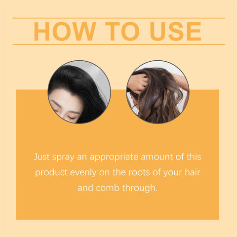 Rosemary No-Rinse Dry Hair Spray Oil Control Hair No-wash Dry Hair Spray Airy Fluffy Head Emergency Degreasing Leave-on Spray