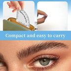 1Pcs Durable Brow Shaping Stencils Portable Drawing Eyebrow Desgin Ruler Instant Shaper Supplies Safe Material